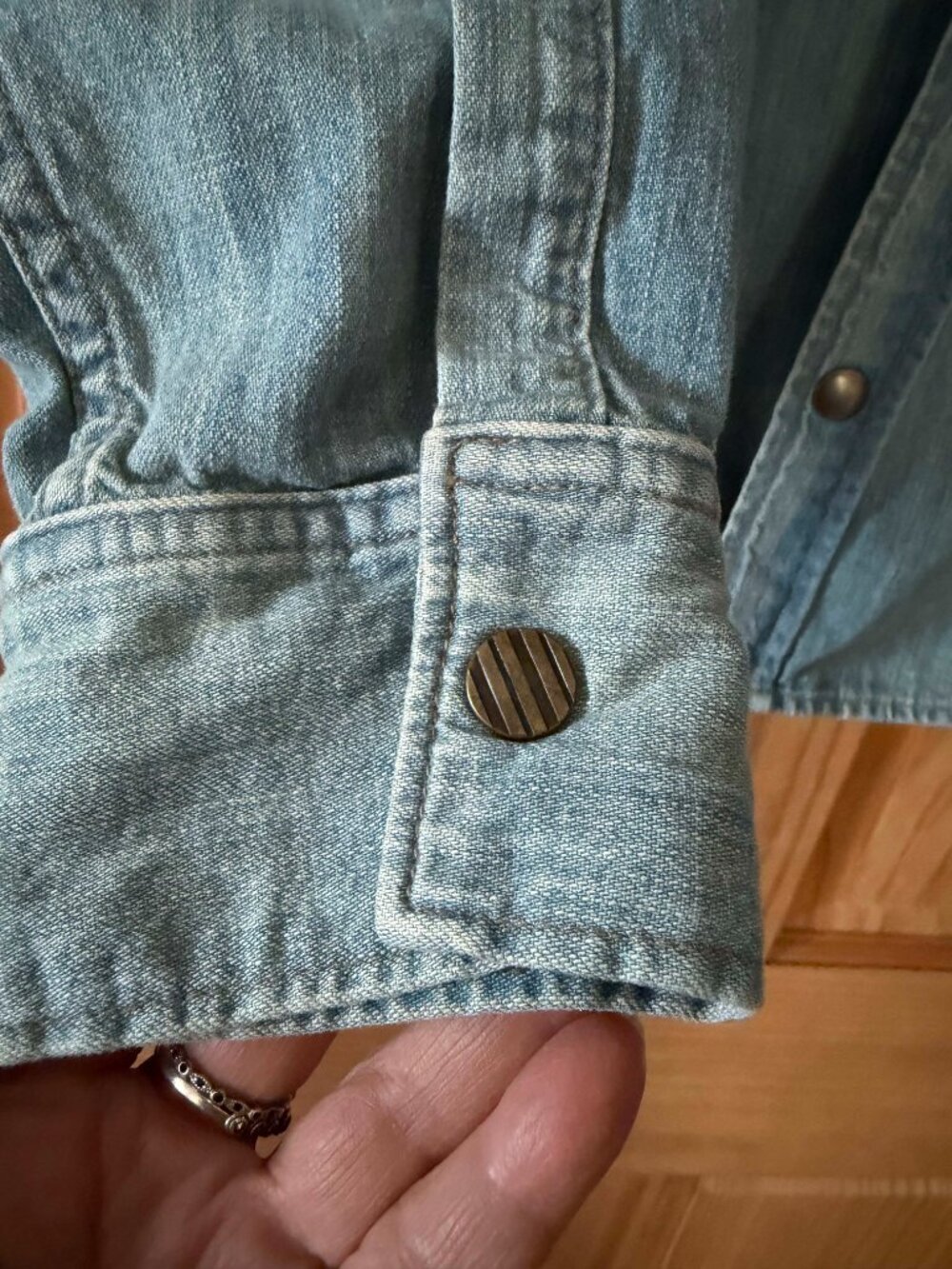 Billy Reid Shoals Denim Shirt L - Picture 4 of 11
